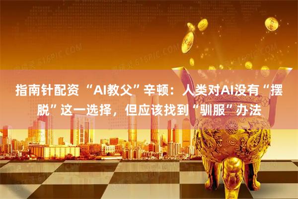 指南针配资 “AI教父”辛顿：人类对AI没有“摆脱”这一选择，但应该找到“驯服”办法