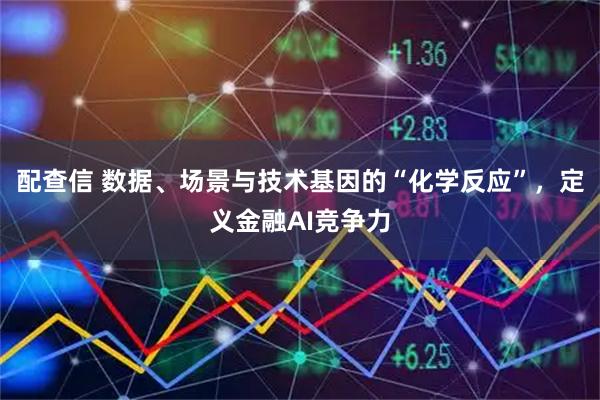 配查信 数据、场景与技术基因的“化学反应”，定义金融AI竞争力