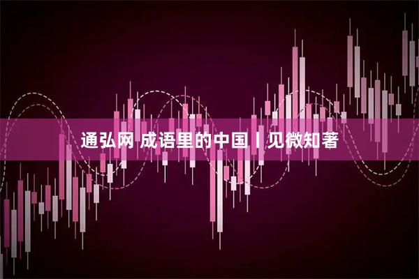 通弘网 成语里的中国丨见微知著