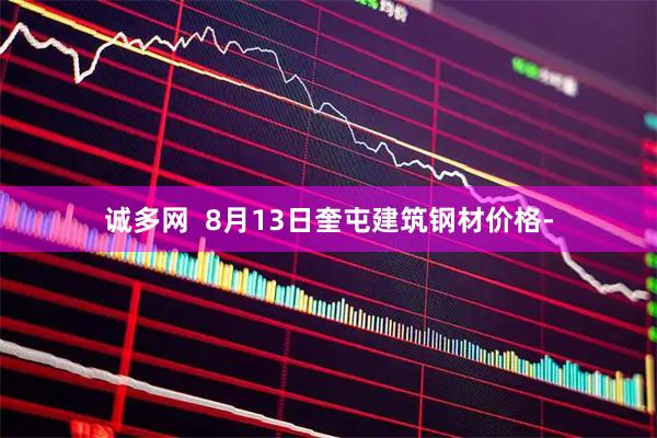 诚多网  8月13日奎屯建筑钢材价格-