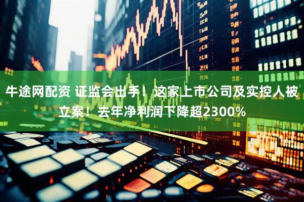 牛途网配资 证监会出手！这家上市公司及实控人被立案！去年净利润下降超2300%